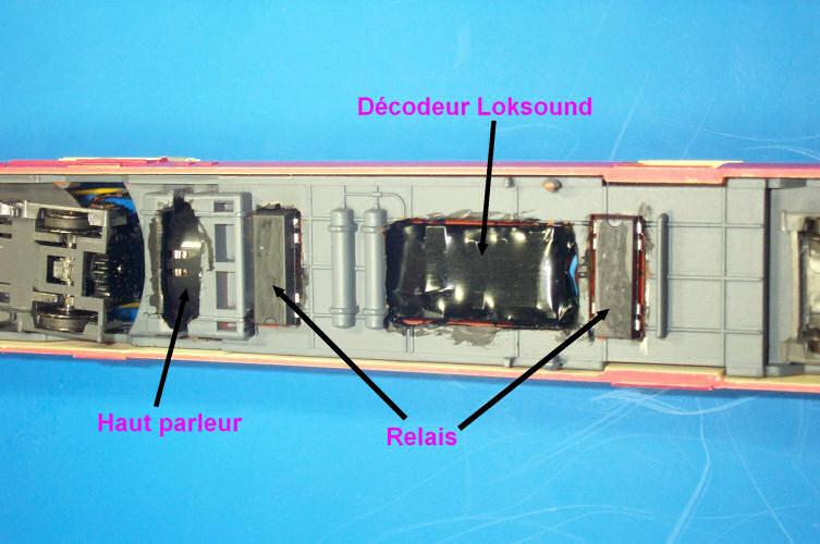 Equipement électrique de l'autorail Picasso